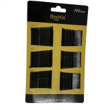 Set 144 agrafe de par Bootic, tip ac, ondulate, negre, lungime 4.5cm, metalice