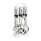 Set ustensile Bohmann, 7 piese, otel inoxidabil, suport inclus