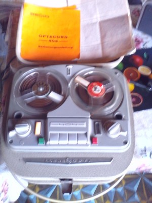 Vechi Magnetofon pe lampi Loewe Opta Optacord 404 An 1960-63 foto