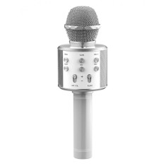 Microfon Wireless Karaoke MRG MWS858, Reincarcabil, Boxa, Gri C1039