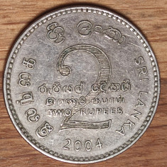 Sri Lanka - moneda de colectie exotica - 2 rupees 2004 -superba- mare: ⌀ 28.5 mm