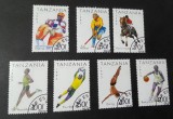 Seria Completă Tanzania 1993 - Sport, Fotbal, Box, Baschet, Atletism, 7v, Ștampilată -A333, Stampilat