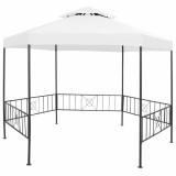 Pavilion de gradina, alb, 323 x 275 x 265 cm, 180 g/m&sup2;