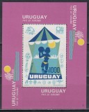 Uruguay 1974 - C.M. de Fotbal, Uruguay - Țara Turismului, Colita, Cota 32 EURO, MNH