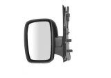 Oglinda exterioara Citroen Jumpy, Fiat Scudo, Peugeot Expert, 02.2007-, Stanga, Crom, manuala,prin cablu, Fara incalzire, carcasa neagra, Convex, Vie