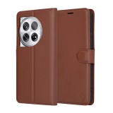 Husa OnePlus 12 Asteroid GSM Leather Folio, maro
