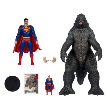 DC Justice League Monsterverse DC Multiverse Set 2 figurine articulate Superman Vs. Godzilla 30 cm foto