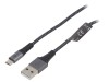 Goobay Cablu USB 2.0 A la Micro B 1m Textil