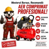Cumpara ieftin Compresor de aer cu ulei XD400, rezervor 24L, 8 bar, 133 l/min, motor 2,8 kW pentru garaj și atelier