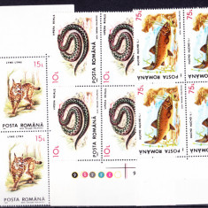 TSV$ - 1993 LP 1317 FAUNA PROTEJATA BLOC X 4 MNH/** LUX