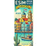 ESIM Curacao 20GB 30Days Standard