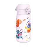Sticla Apa Copii Inox Ion8 Animal Band 400ml - Reutilizabila, Fara BPA, Curatare Usoara