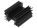 Radiator Extrudat Negru TO220 41.9mm x 50.8mm x 25.4mm