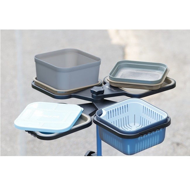 Suport + Cutii Momeala Pro FL Compact Bait Waiter Set EXTRA LARGE