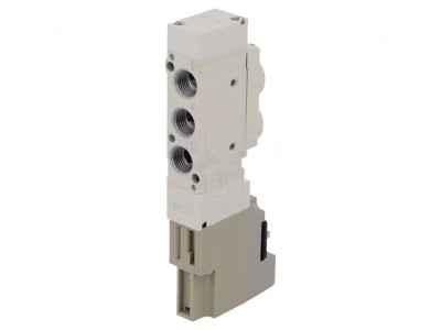 Ventil electromagnetic 1,5&amp;divide;7bar 5/2 monostabil aluminiu IP65 foto