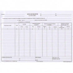 Nota receptie A4 autocopiativa, 2 exemplare, 50 bucati, 100 file foto