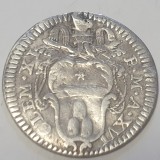 Stat Papal 1 Grosso 1716 / XVl argint Climens Xl Rar