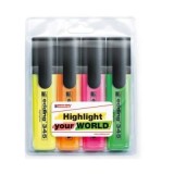 Textmarker Edding 345, varf 2-5 mm, 4 culori/set (ED345400)