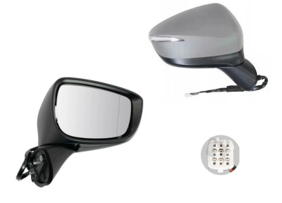 Oglinda usa exterioara Mazda Cx-5 (Ke), 2015-08.2017, partea Dreapta, reglare electrica; grunduit; incalzit; sticla convexa; geam cromat; cu Lucas, A foto