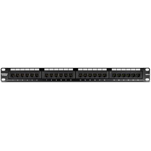 Patch Panel 24 porturi RJ45 UTP, Cat6 - TRENDnet TC-P24C6