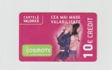 bnk card Romania - Cosmote Girls Dancing (Lumea noastră ești tu) 10 euro - 09/05/2012 - Col:RO-COS-REF-0021-120509B