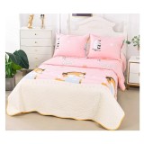 Cumpara ieftin Set Cuvertura de Pat din Bumbac, 3 Piese cu Model - PIT237