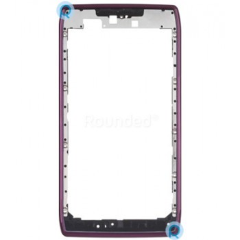 Capac frontal pentru Motorola XT910 Droid RAZR, cadru frontal piesă de schimb violet 1110030 foto