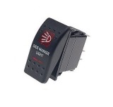Cumpara ieftin Buton comutator Intrerupator auto ON OFF SIDE MARKER LIGHT cu martor luminos rosu - 12V 24V, rezistent la apa