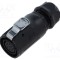 Conector circular mufă mamă 9 pini 5A 250V IP67 drept LUTRONIC