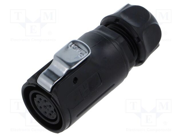 Conector circular mufă mamă 9 pini 5A 250V IP67 drept LUTRONIC