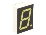 Afișaj LED 7 Segmente 25,4mm Alb 100mcd