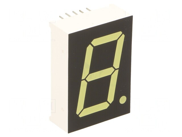 Afișaj LED 7 Segmente 25,4mm Alb 100mcd