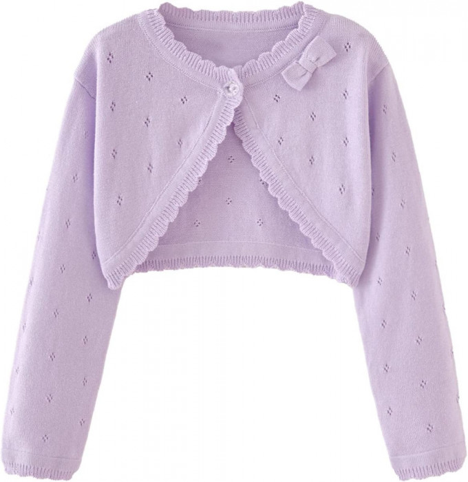 Pulover Cardigan pentru fete mici Bolero Shrug Copii cu m&acirc;necă lungă Cropped D