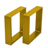 Set 2 bucati Picioare Masa Metal /mobilier, Gold, PM5G