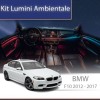 Lumini ambientale BMW Seria 5 (F10) 2012-2017 dedicat set complet cu trimuri control telefon sau sistem original CarStore Technology