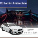 Lumini ambientale BMW Seria 5 (F10) 2012-2017 dedicat set complet control telefon sau sistem original CarStore Technology