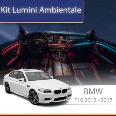 Lumini ambientale BMW Seria 5 (F10) 2012-2017 dedicat set complet control telefon sau sistem original CarStore Technology foto