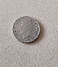 Spania - 5 pesetas (1980) - regele Juan Carlos I - monedă s318