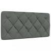 VidaXL Pernă pentru tăblie de pat, gri &icirc;nchis, 100 cm, material textil 4019206
