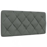 VidaXL Pernă pentru tăblie de pat, gri &icirc;nchis, 100 cm, material textil 4019206