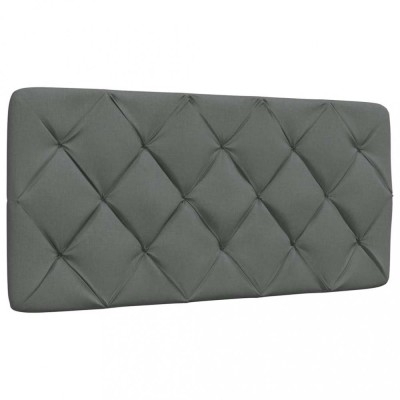 vidaXL Pernă pentru tăblie de pat, gri &amp;icirc;nchis, 100 cm, material textil 4019206 foto