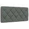 vidaXL Pernă pentru tăblie de pat, gri &icirc;nchis, 100 cm, material textil 4019206