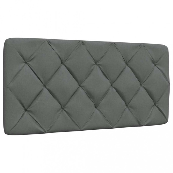 vidaXL Pernă pentru tăblie de pat, gri &icirc;nchis, 100 cm, material textil 4019206