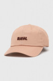 Cumpara ieftin G-Star Raw șapcă de baseball din bumbac culoarea bej, cu imprimeu