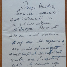 Scrisoare a lui Alexandru Busuioceanu catre Barbu Theodorescu