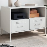 vidaXL Dulap TV, alb, 68x39x50,5 cm, oțel