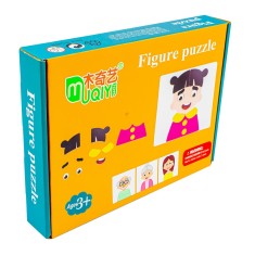 Puzzle magnetic, din lemn, Meserii/Familie foto