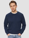 s.Oliver Bluza simpla barbati din amestec de bumbac si viscoza, Regular fit, Bleumarin inchis, S