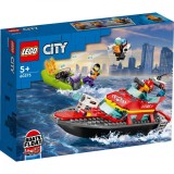 LEGO&reg; City - Barca de salvare a pompierilor (60373)