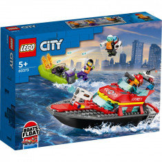 LEGO® City - Barca de salvare a pompierilor (60373)